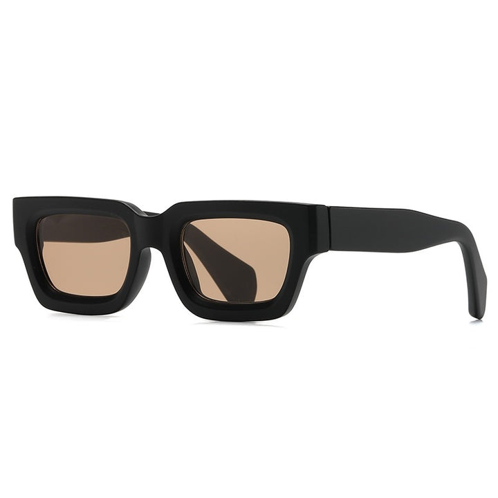 Dame oversized solbriller i moderne, kantete design Luvikno