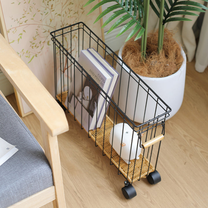 Unisex Moderne oppbevaringskurv med hjul Luvikno