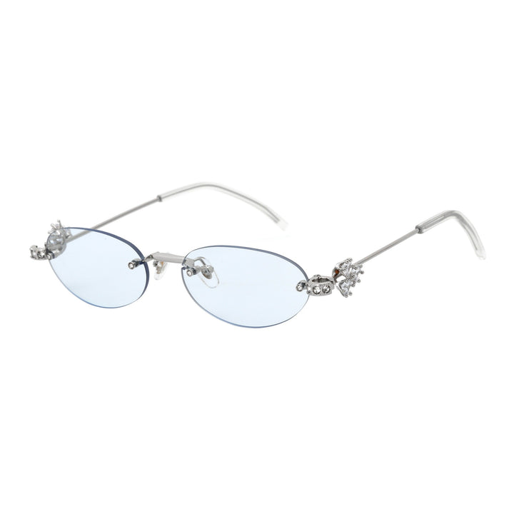Dame Designer-solbrille med luksuriøse dekorasjoner Luvikno