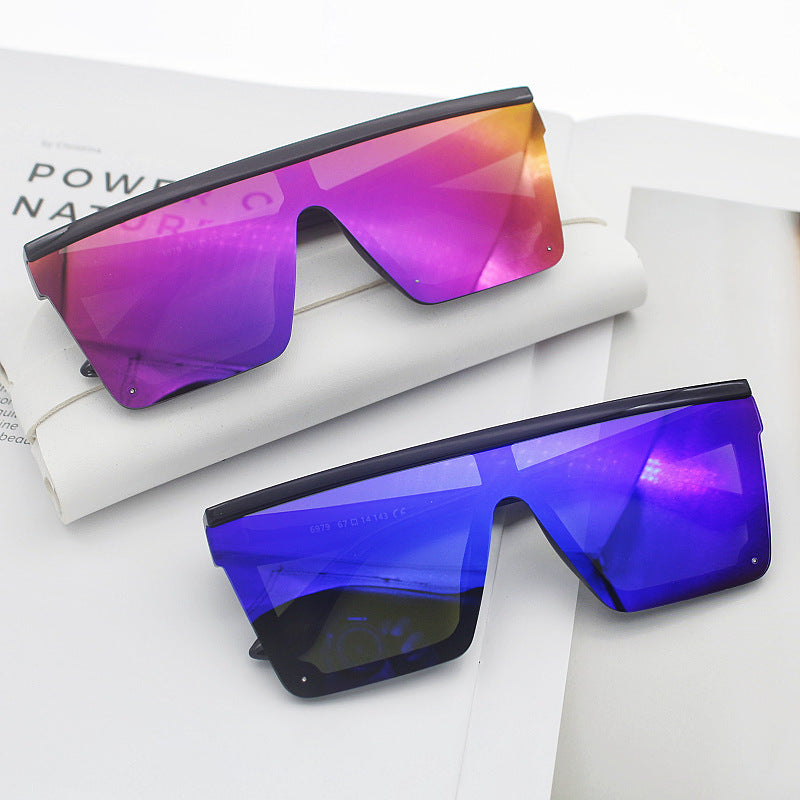 Dame Sporty solbriller i trendy Shield-design Luvikno