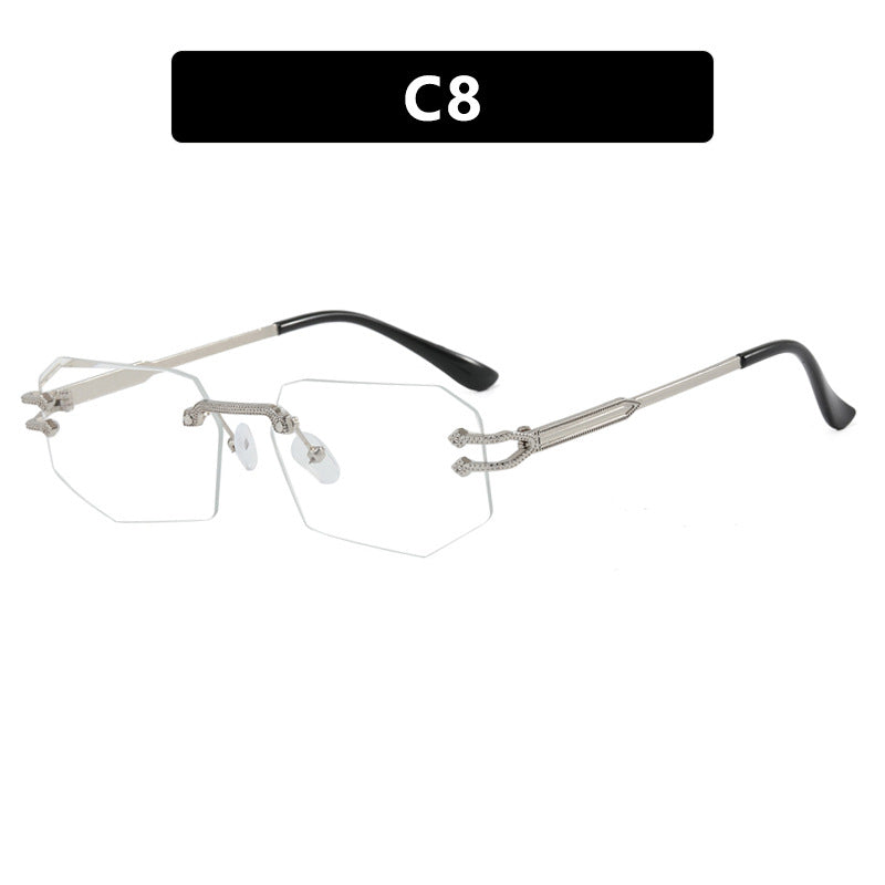 Damer geometrisk mote-solbrille Luvikno