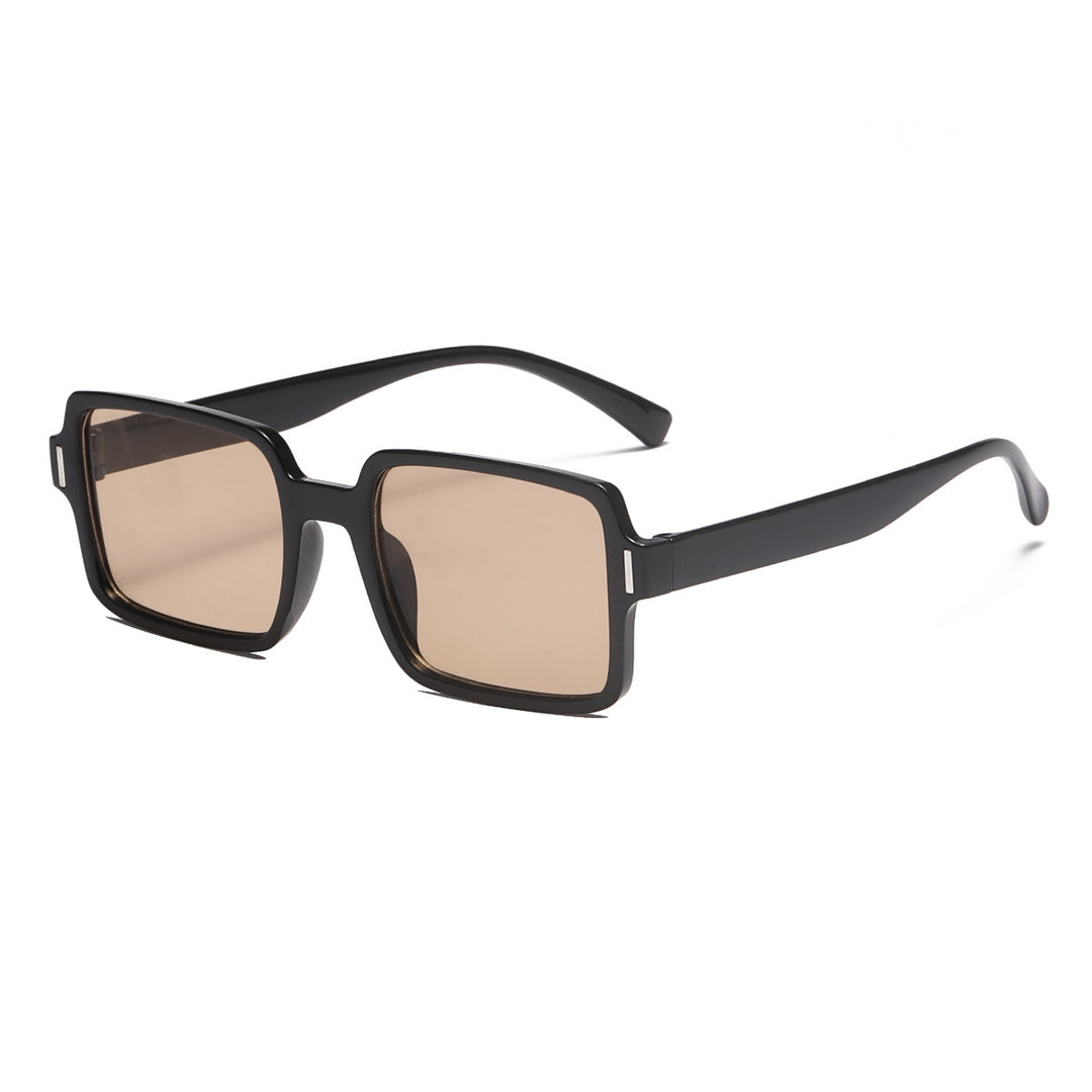 Dame kvadratisk solbrille i elegant leopardmønster Luvikno