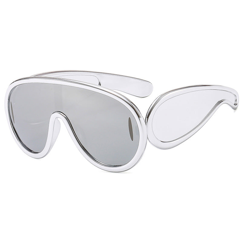 Dame moteriktig solbrille med avtakbare linser Luvikno