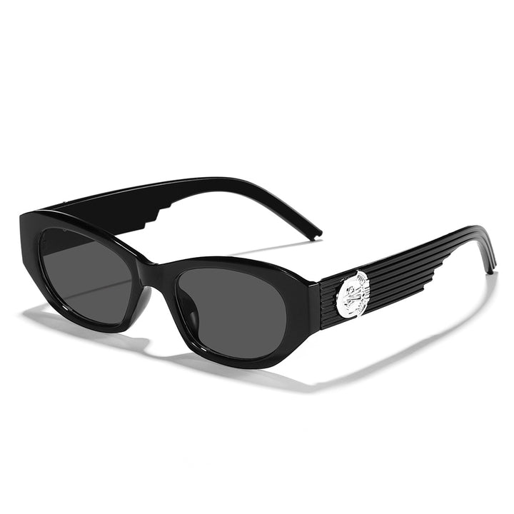 Dame Designer-solbrille i elegant transparent design Luvikno