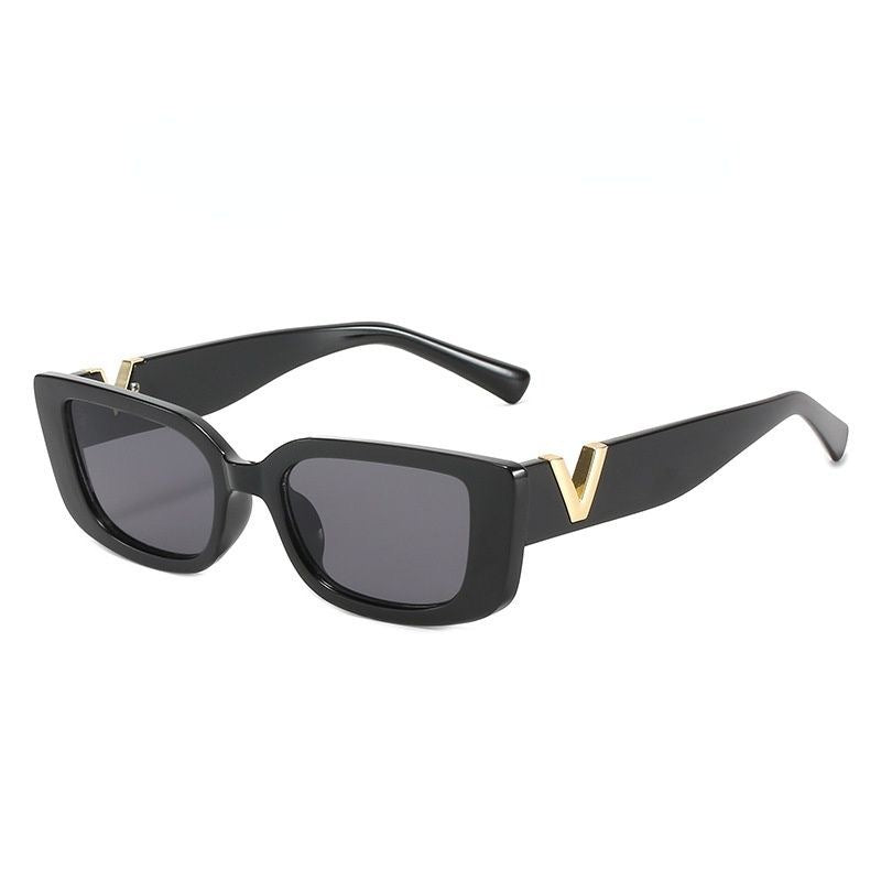 Dame moterik solbrille med markant trykk Luvikno