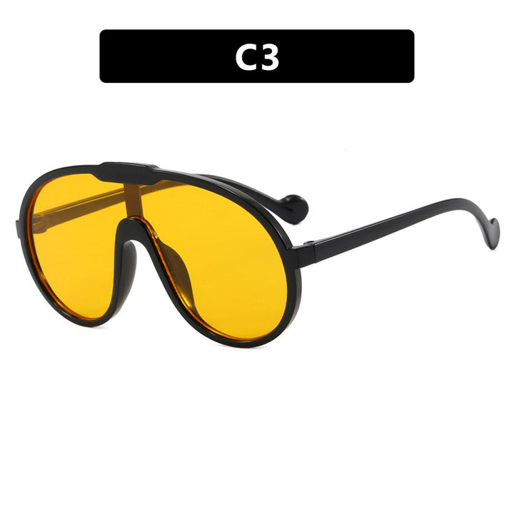Dame moterisk sport-solbrille i unikt design med UV-beskyttelse og fleksible stenger Luvikno