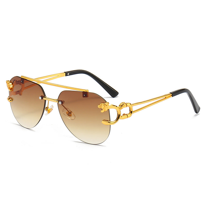 Dame Designer-solbrille med unikt dyreaksent Luvikno