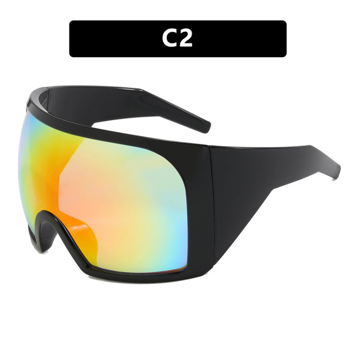 Dame sporty solbrille med aerodynamisk design Luvikno