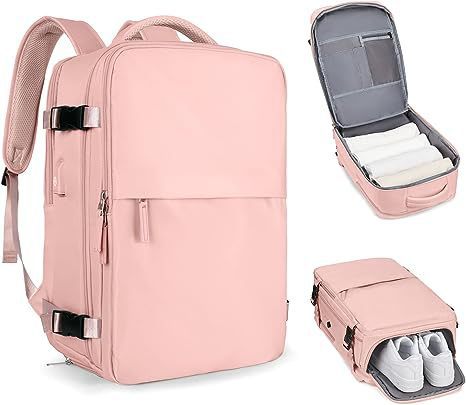 Unisex multifunksjonell reisekoffert ryggsekk med separat sko rom Luvikno