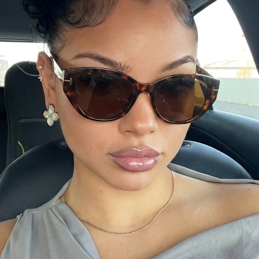 Damer Cat-Eye solbriller med elegant ramme og beskyttende UV-filter Luvikno