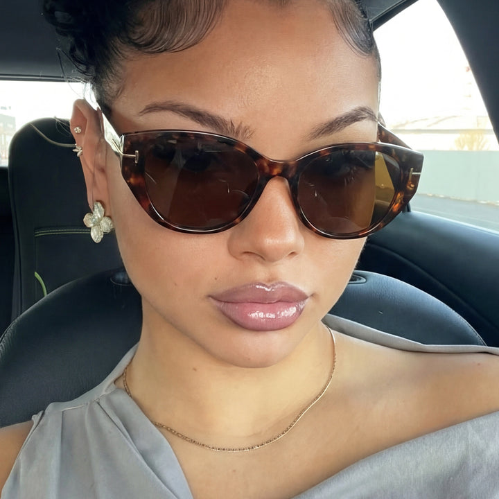Damer Cat-Eye solbriller med elegant ramme og beskyttende UV-filter Luvikno