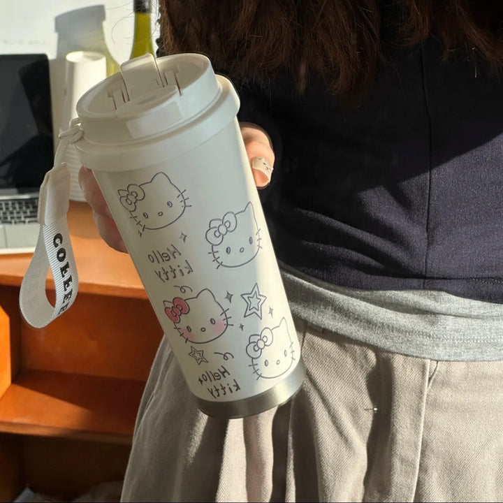 Dame Isolerende Drikkekopper med søtt Hello Kitty design Luvikno