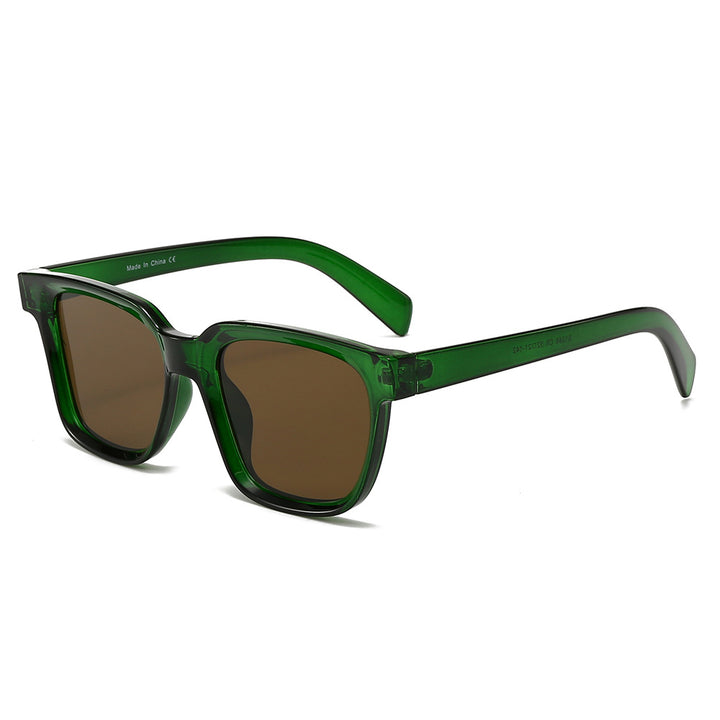 Dame elegant firkantet solbrille med UV-beskyttelse og stabil ramme Luvikno