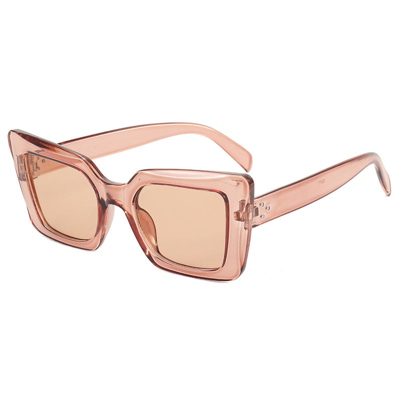 Dame firkantet solbrille med minimalistisk design Luvikno