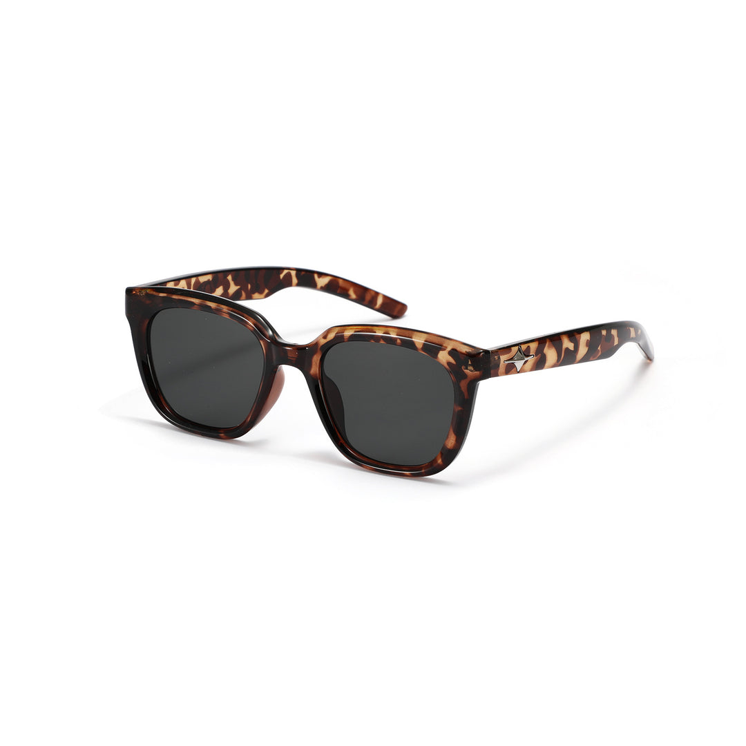 Damer moteriktig transparent solbrille med smal ramme og UV-beskyttelse Luvikno