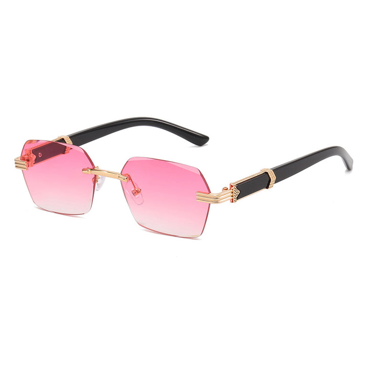 Dame Trendy geometriske solbriller Luvikno