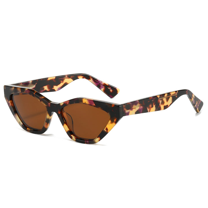 Dame Cat-Eye solbrille med unikt design og høy kvalitet UV-beskyttelse Luvikno