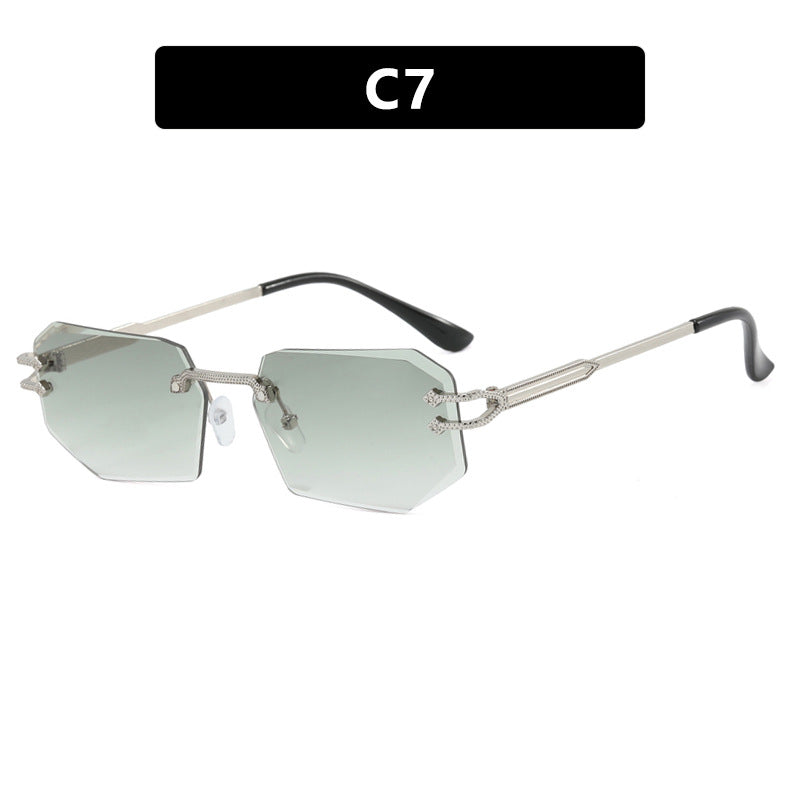 Damer geometrisk mote-solbrille Luvikno