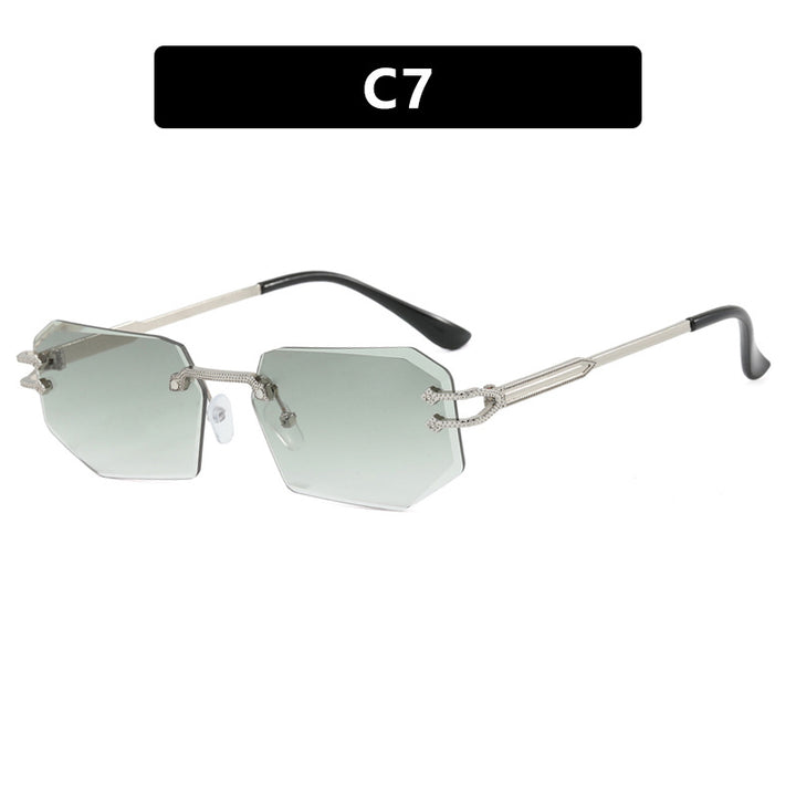 Damer geometrisk mote-solbrille Luvikno