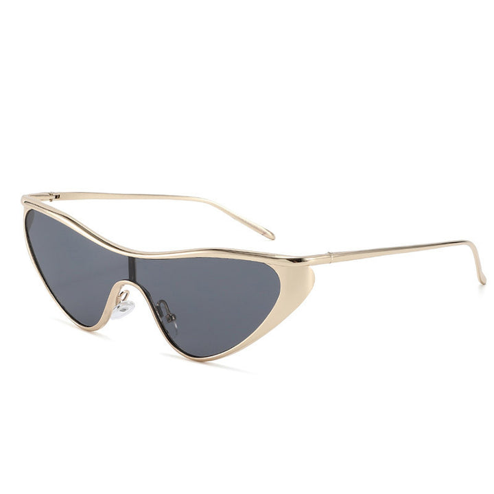 Dame futuristisk solbrille med slankt design Luvikno