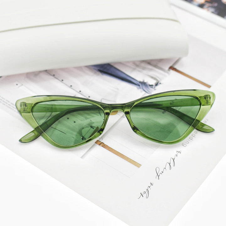 Dame Cat-Eye solbriller med nøye designet ramme Luvikno