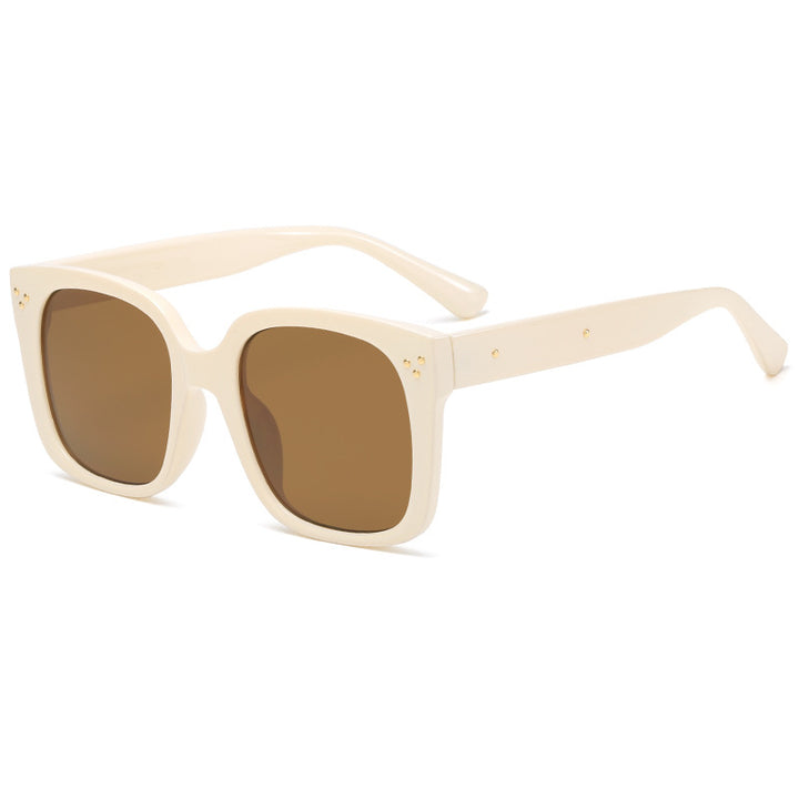 Dame firkantet solbrille med innovativ ramme og UV-beskyttelse Luvikno