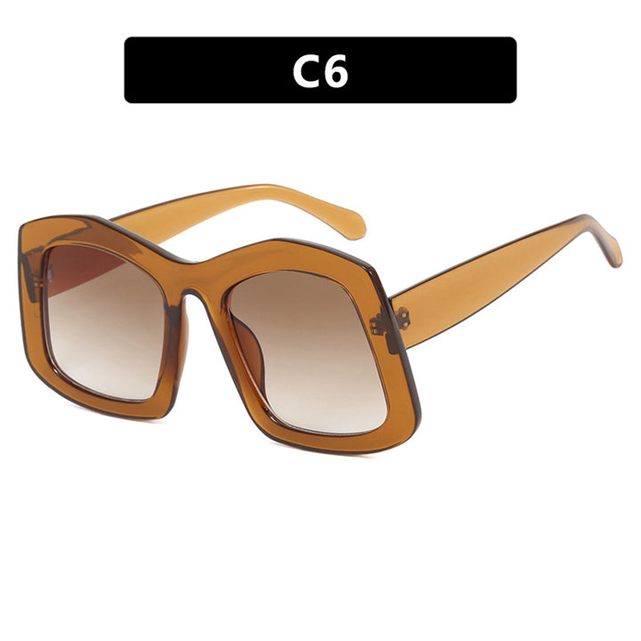 Damer stor solbrille med moteriktig design og UV-beskyttelse Luvikno