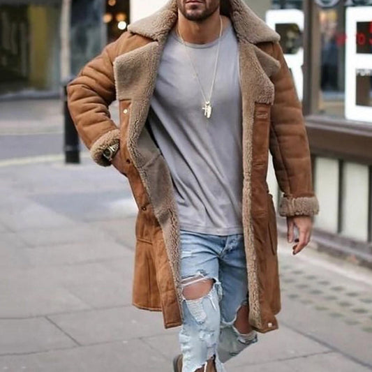 Luvik | Miesten lampaanvillakangastakki klassisessa pilotin tyylissä