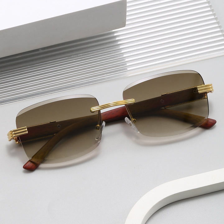 Dame designer solbrille med luksuriøse accenter Luvikno