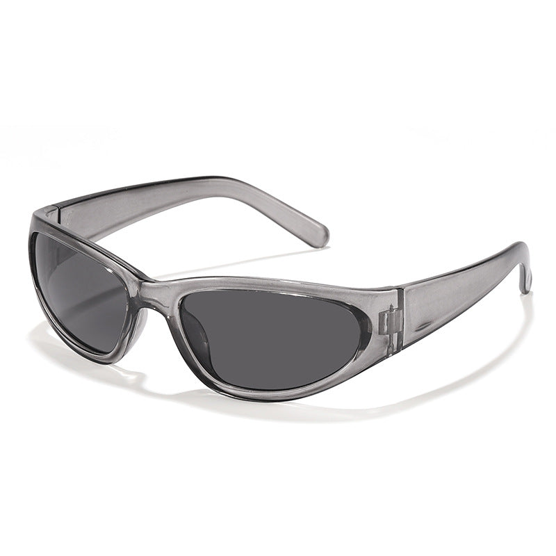 Dame moteriktig solbrille i futuristisk stil Luvikno