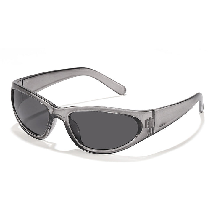 Dame moteriktig solbrille i futuristisk stil Luvikno