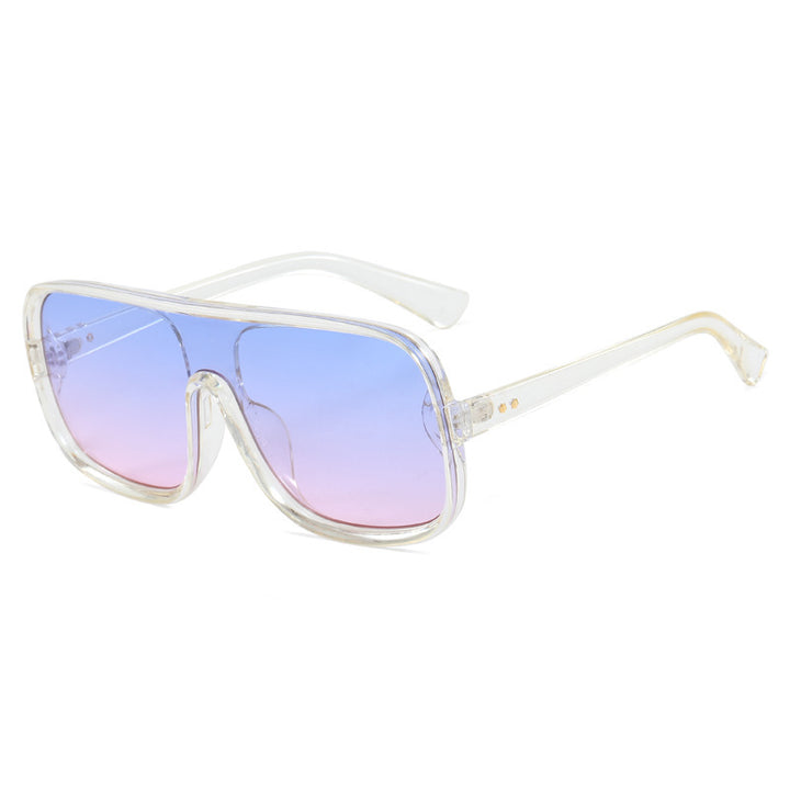 Dame moteriktig Shield-solbrille med innovativ design Luvikno
