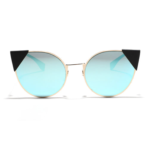Dame moter Cat-Eye solbriller med stilige aksenter Luvikno