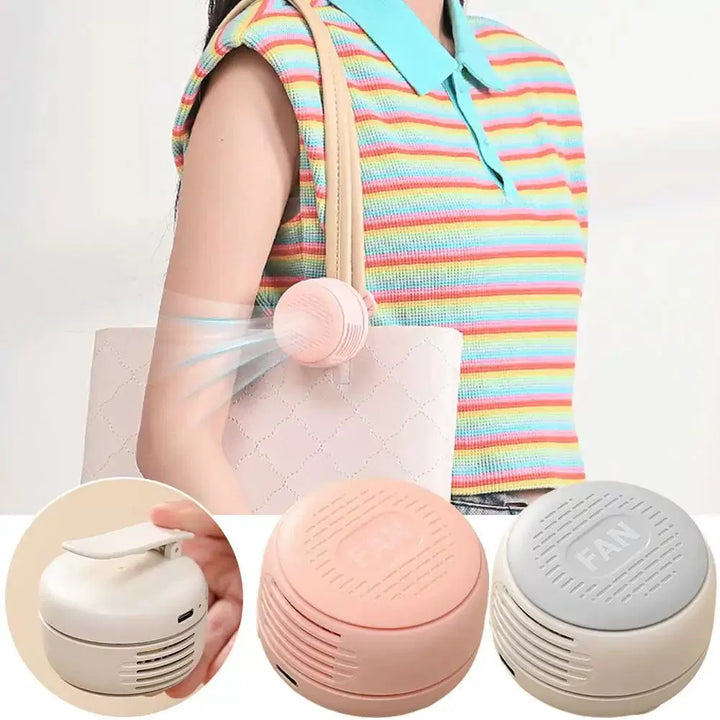 Unisex en størrelse kompakt bærbar personlig kjøleventilator med USB oppladbart batteri og justerbare lameller Luvikno