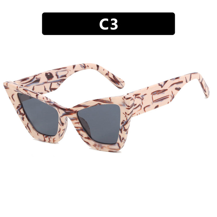 Damer Cat-Eye solbrille med elegante linser og UV-beskyttelse Luvikno
