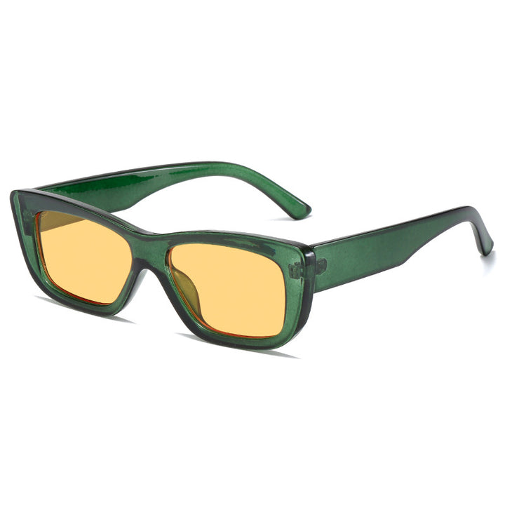 Dame moteriktig solbrille med rektangulært ramme Luvikno