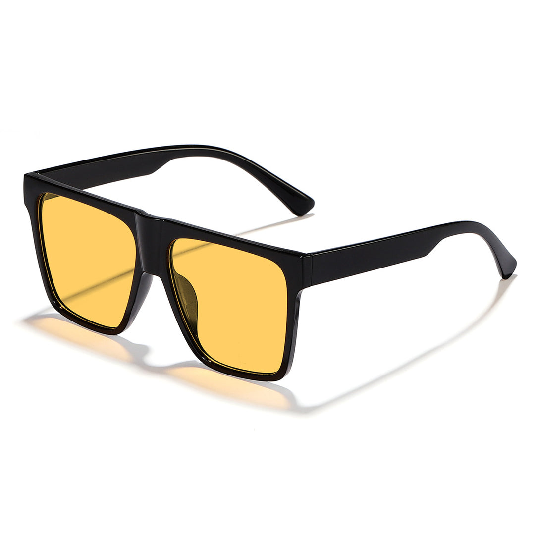 Dame kvadratisk solbrille i elegant design med myke linser Luvikno