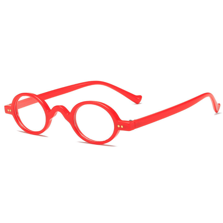 Dame rund solbrille i retrostil Luvikno