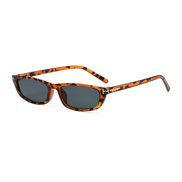 Dame moteriktig solbrille med elegant leopardmønster Luvikno