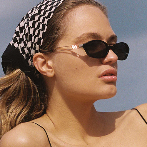 Dame moteriktig solbrille i elegant skilpadde mønster Luvikno