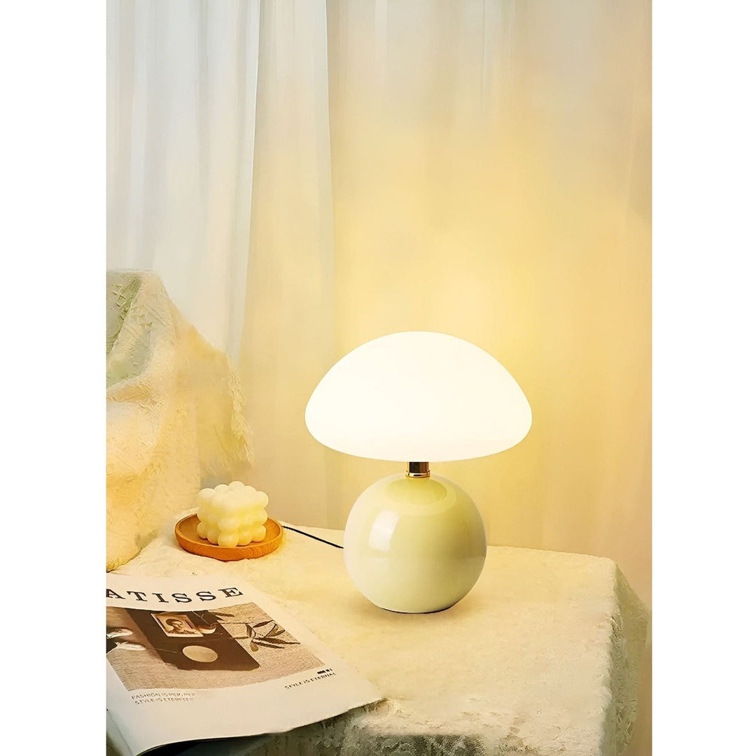 CreamyShine Lampe - Koselig Sopplampe til Nattbord | Luvikno