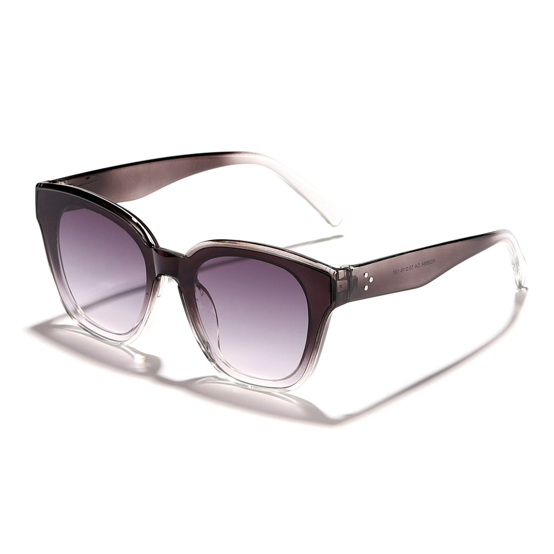 Dame moteriktig solbrille med bred ramme og myke linser Luvikno