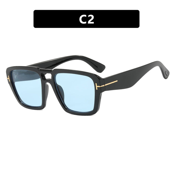 Damer moteriktig kvadratisk solbrille Luvikno