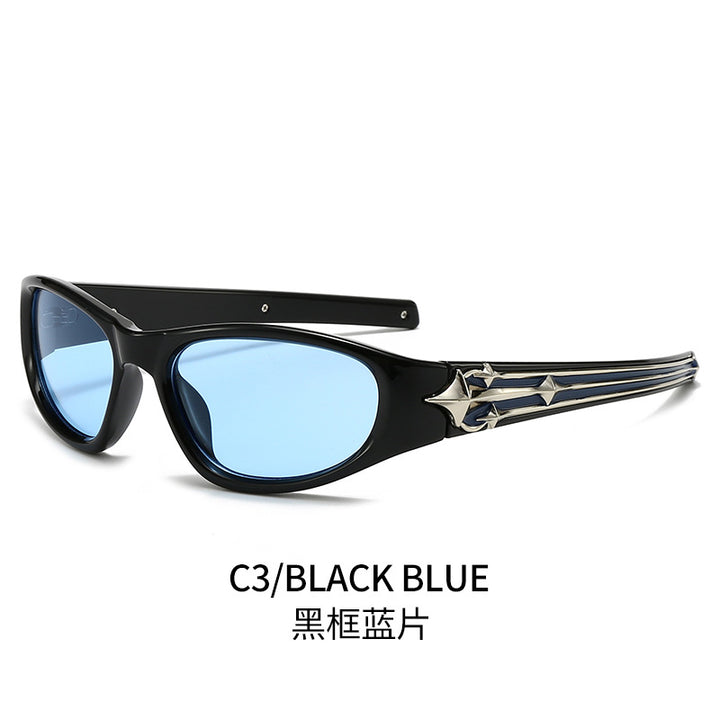 Dame Sporty solbrille i moderne design med stilfull metallramme Luvikno