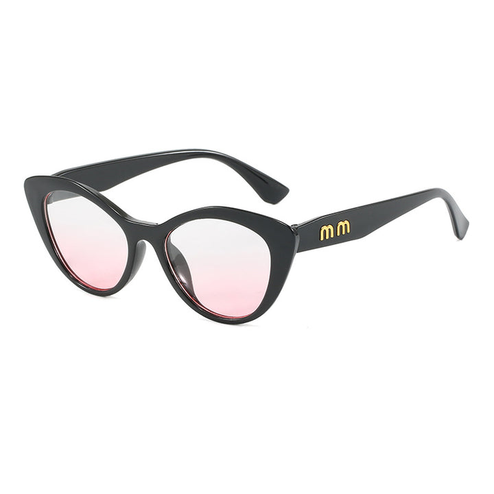 Damen Cat-Eye solbriller i trendy vintage-stil Luvikno