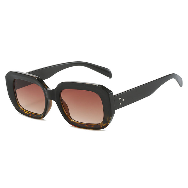 Dame oversized firkantet solbrille med trendy design Luvikno