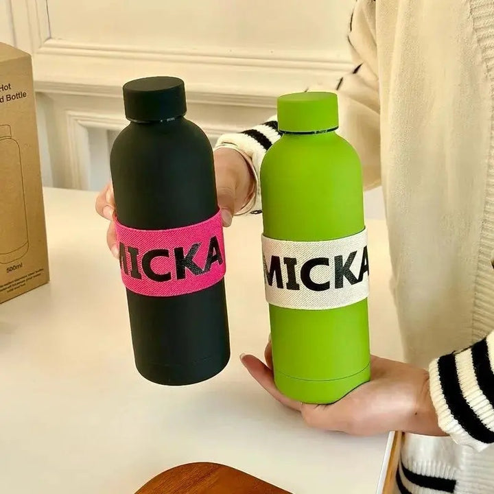 Damen Sportliche Edelstahl-Wasserflasche Luvikno