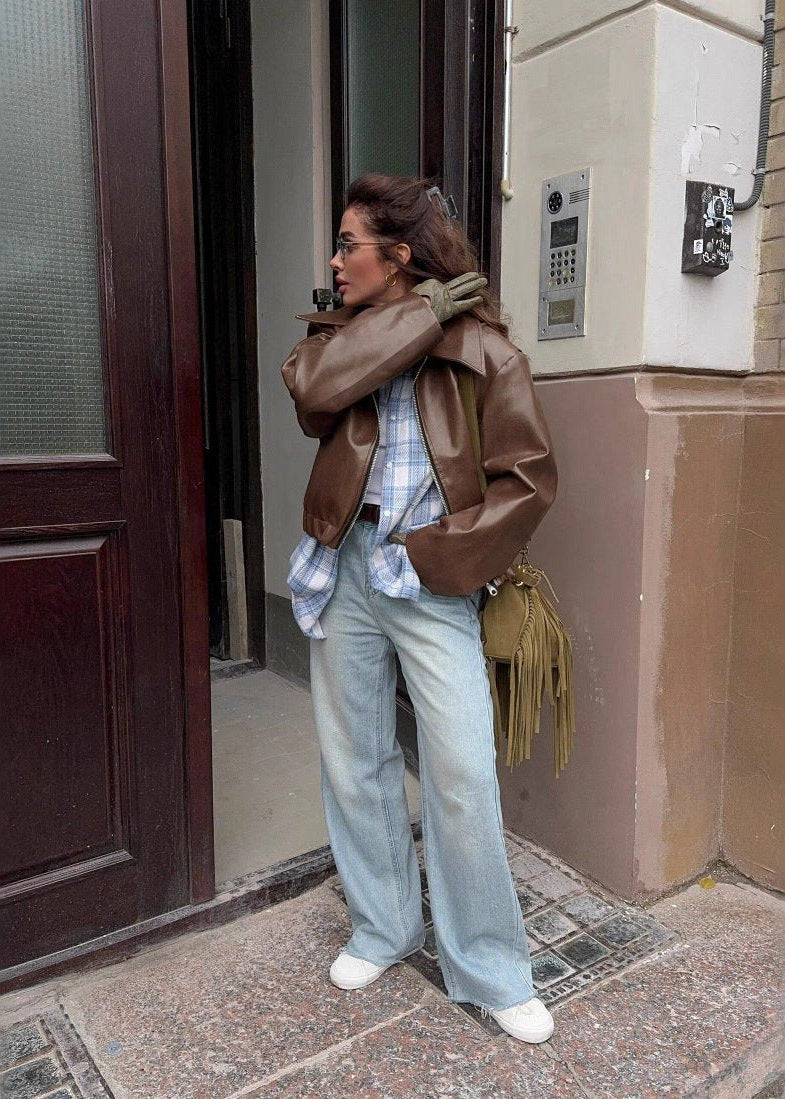 Luvik | Ylisuuri keinonahkatakki