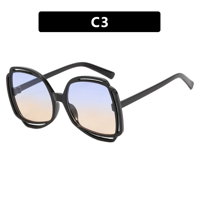 Dame oversized solbriller i moderen retro-design Luvikno