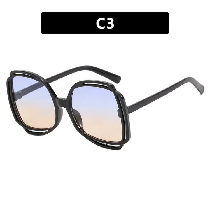 Dame oversized solbriller i moderen retro-design Luvikno